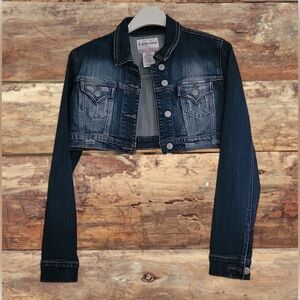EUC No Boundaries Crop Jean Jacket 
| Juniors Size M / Women’s Size S